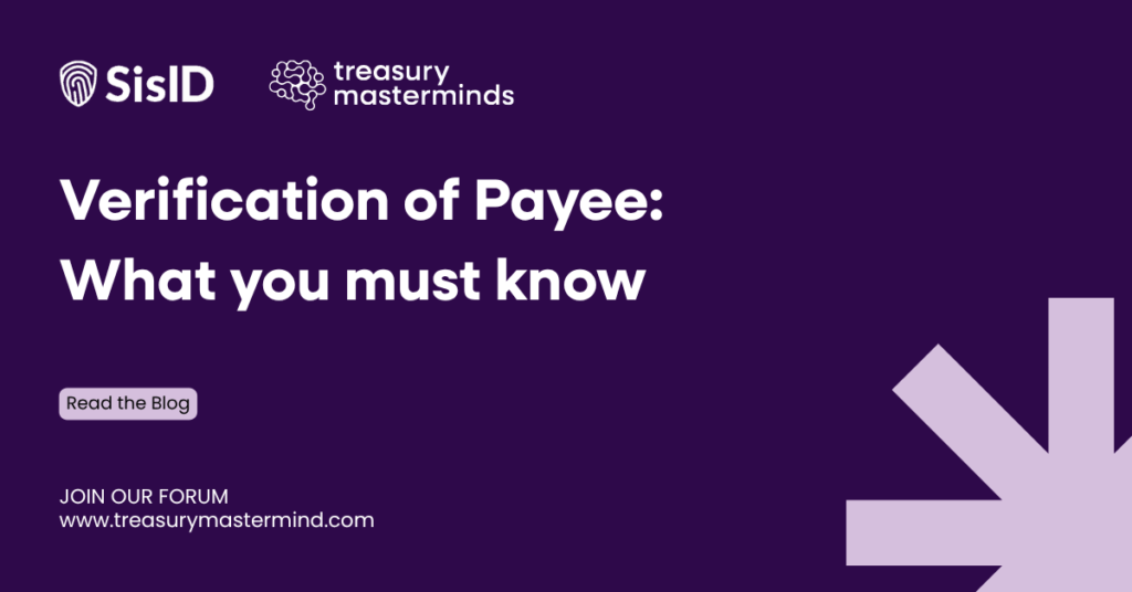 Verification of Payee-Treasury Masterminds